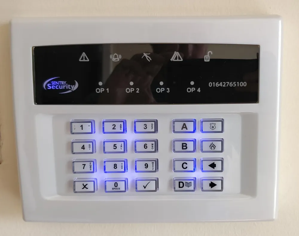 Sentry Security wireless alarm control panel